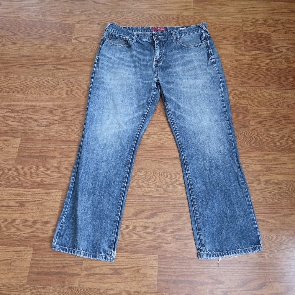 Guess Men's Del Mar Fit Slim Straight Jeans 36x28 Light Wash Blue Denim Classic